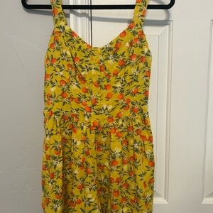 Wild Fable Yellow and Orange Floral Dress